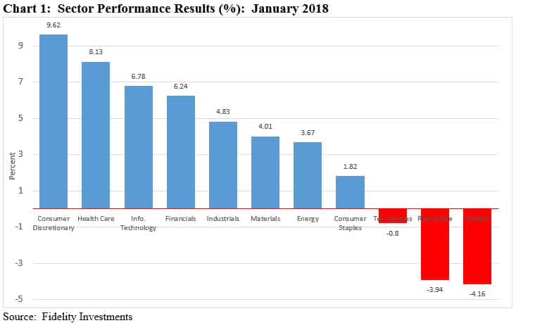 SUSTAIN Index Large Cap Equity Fund: Sector Performance Results January 2018