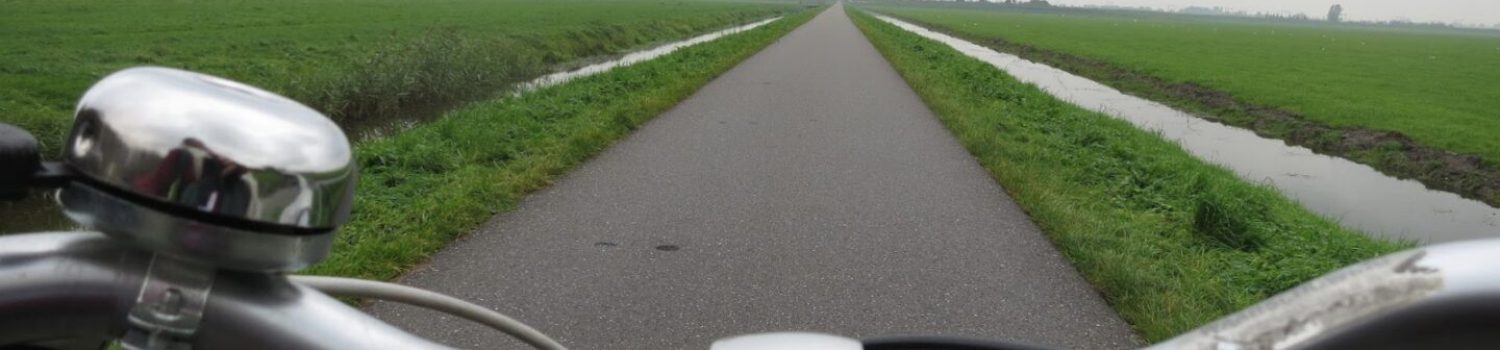 Barrons CalPers article image Bicycle handlebars on straight country road