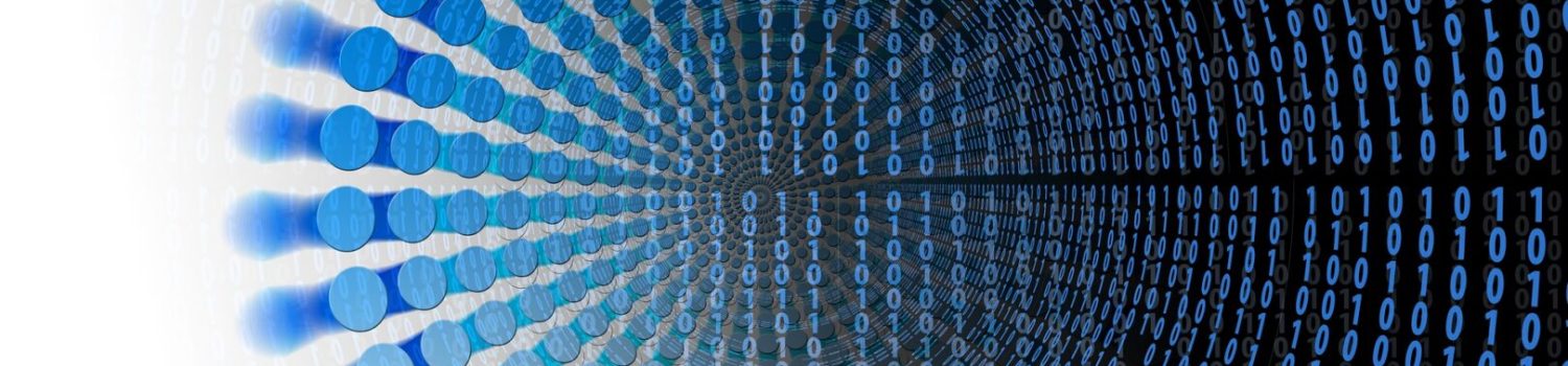 Data analysis iimage 6 Spiral of blue binary code