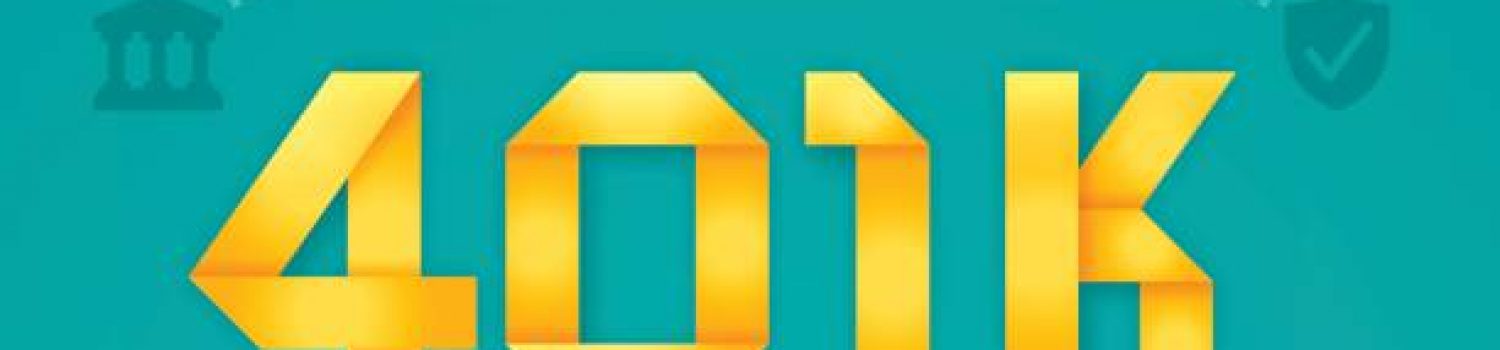 Retirement savings gold 401k investment concept.